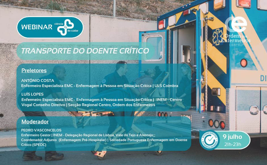 Webinar: Transporte do Doente Crítico